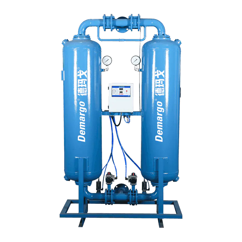 Varmeløs regenereringsadsorption tørretumbler